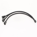 Splitter fyrir kassaviftur female 4pin í 3x 4pin male