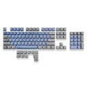 Mountain PBT baklýstir Keycaps, Dolomite, ISO-UK