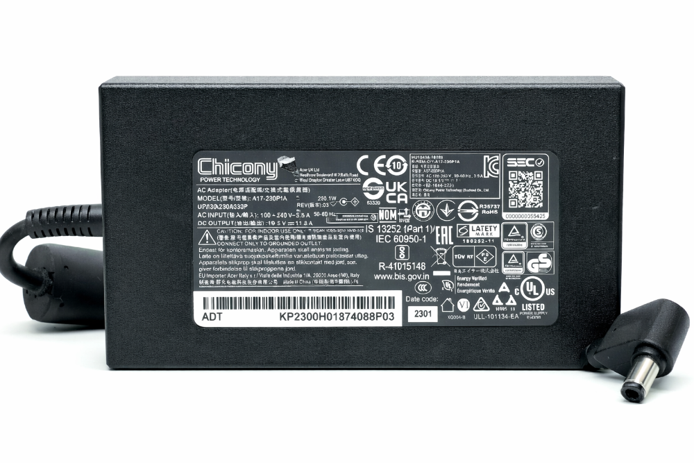 230W Acer Barrel-Jack hleðslutæki 19.5V, 11.8A