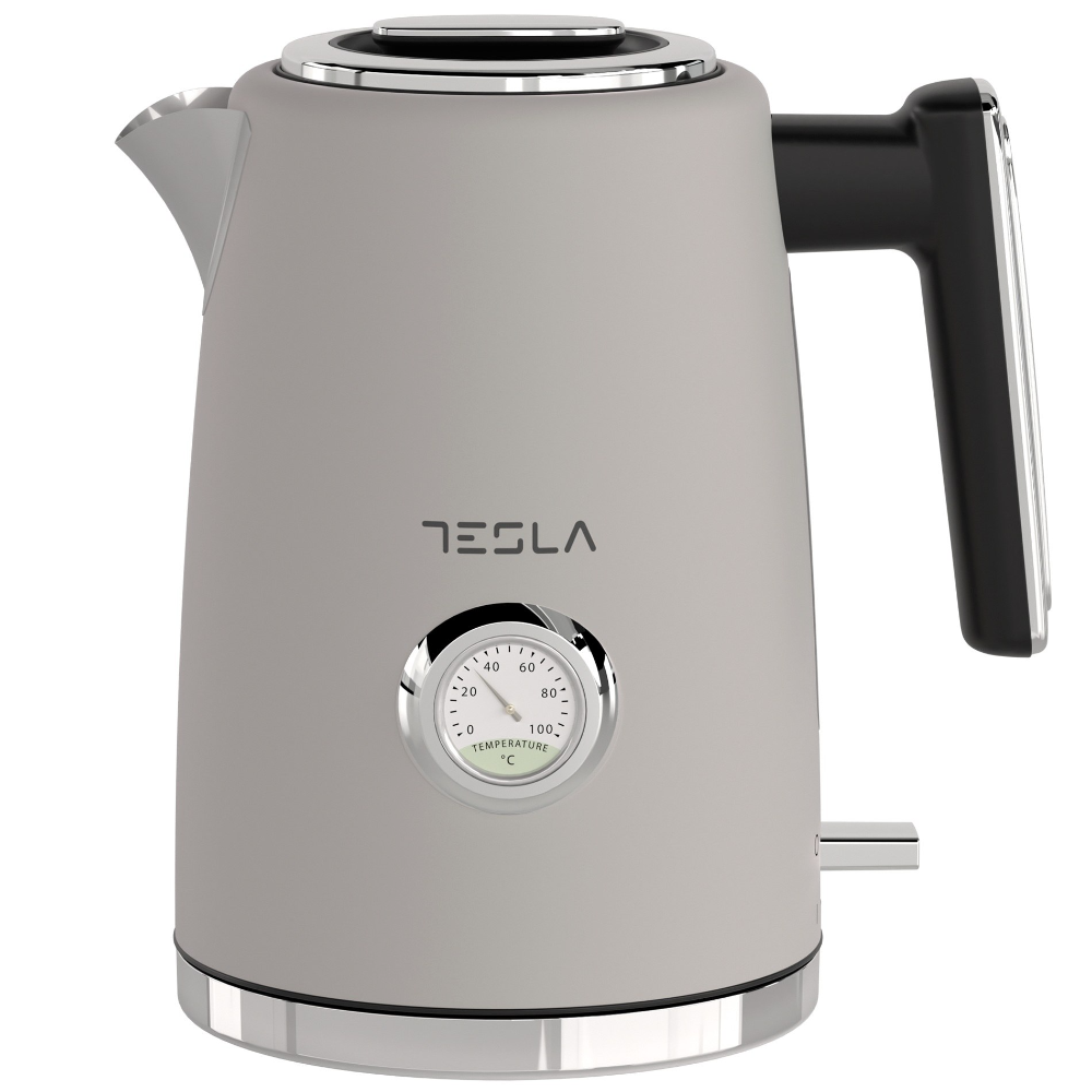 [KT600CX] Tesla 2200W 1.7L hraðsuðuketill, innb. Hitamælir, grár