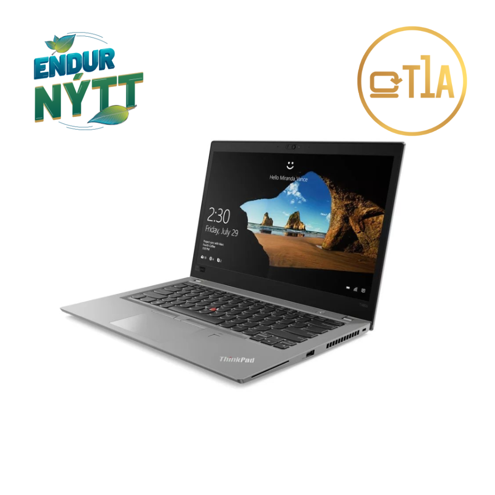 [L-T480S-SCA-T101] Lenovo ThinkPad T480s fartölva 14" FHD i5-8350U 8/256GB, Touch, W11P, endurnýtt