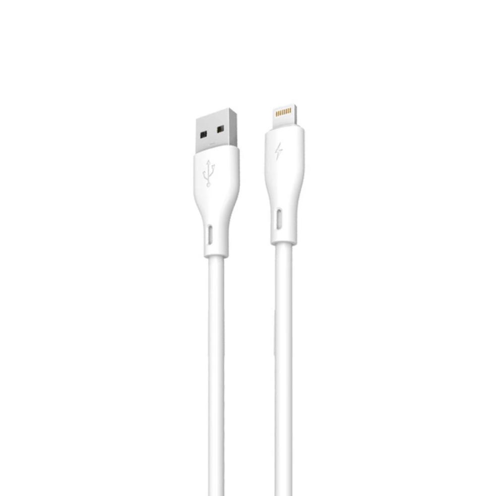 Dudao USB-A í Lightning kapall 1m, hvítur