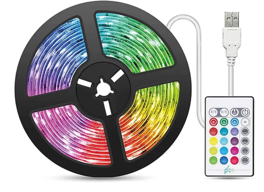 [LEDSP-05] Satzuma RGB 5m LED borði með fjarstýringu