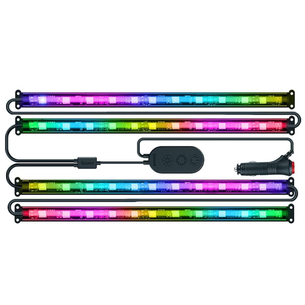 [1233193] Govee 2x 1.8m RGB LED borðar í bílinn