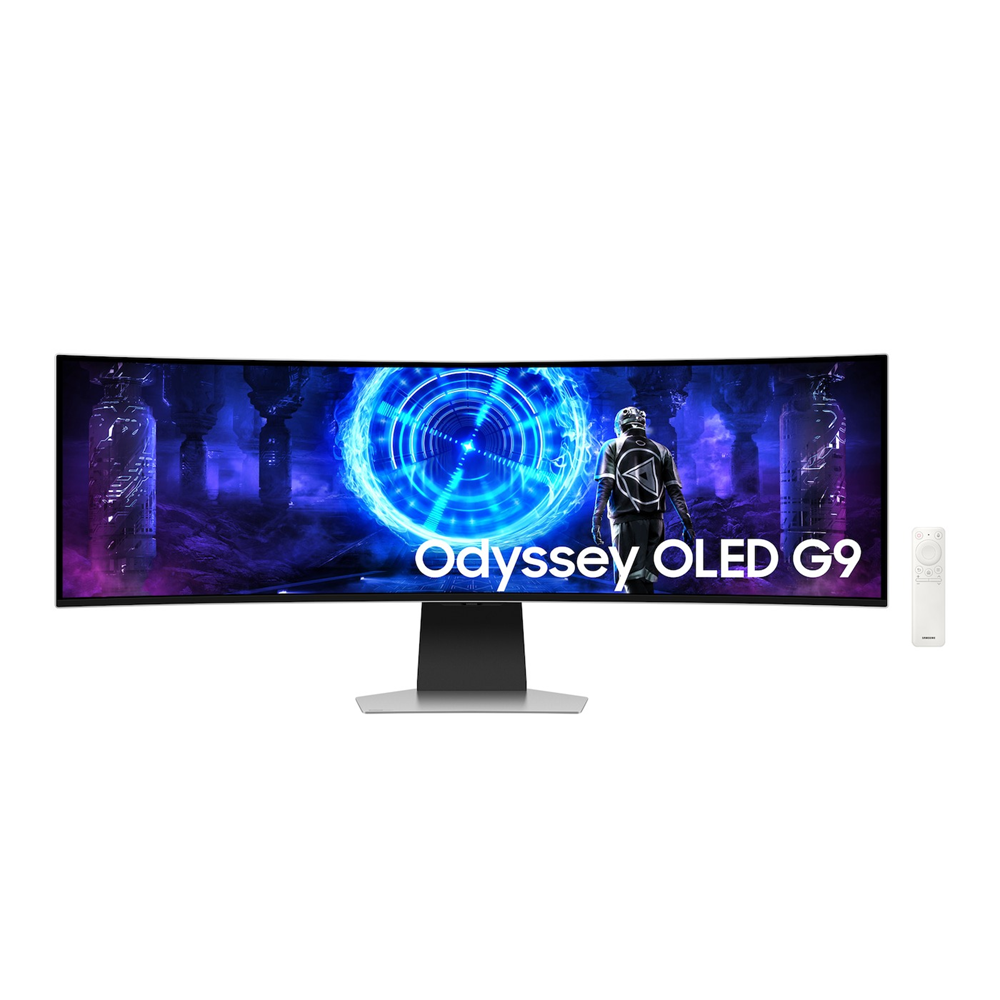 [LS49DG950SUXEN] Samsung Odyssey G9 49" OLED 32:9 DQHD 240Hz Sveigður Samsung TV snjall leikjaskjár, silfur