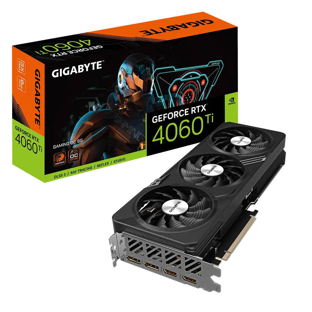 [N406TGAMING-OC-8GD] Gigabyte GeForce RTX 4060 Ti 8GB Gaming OC skjákort