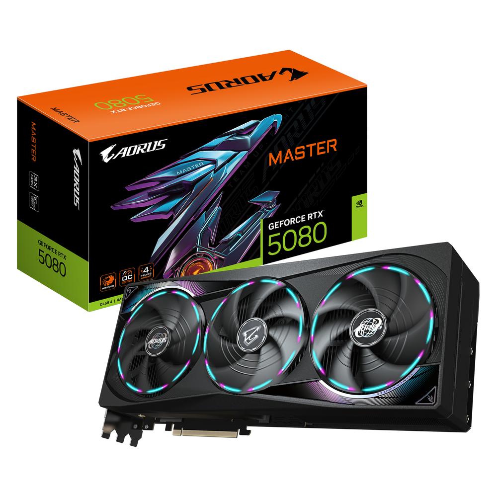 Gigabyte GeForce RTX 5080 16GB Aorus Master skjákort