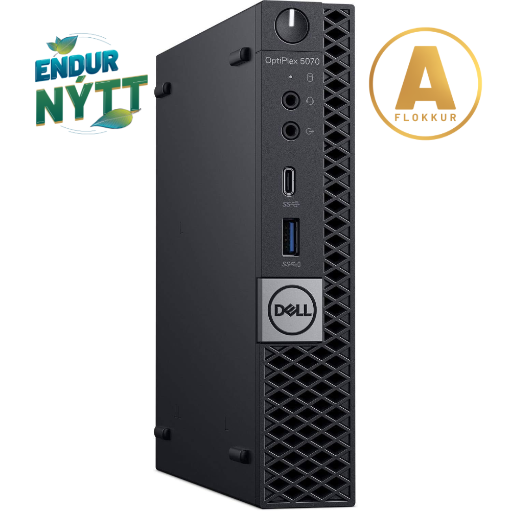 [NP/5070M/I5/16/256] Dell OP 5070 smátölva i5-9500T 16/256GB W11P, endurnýtt