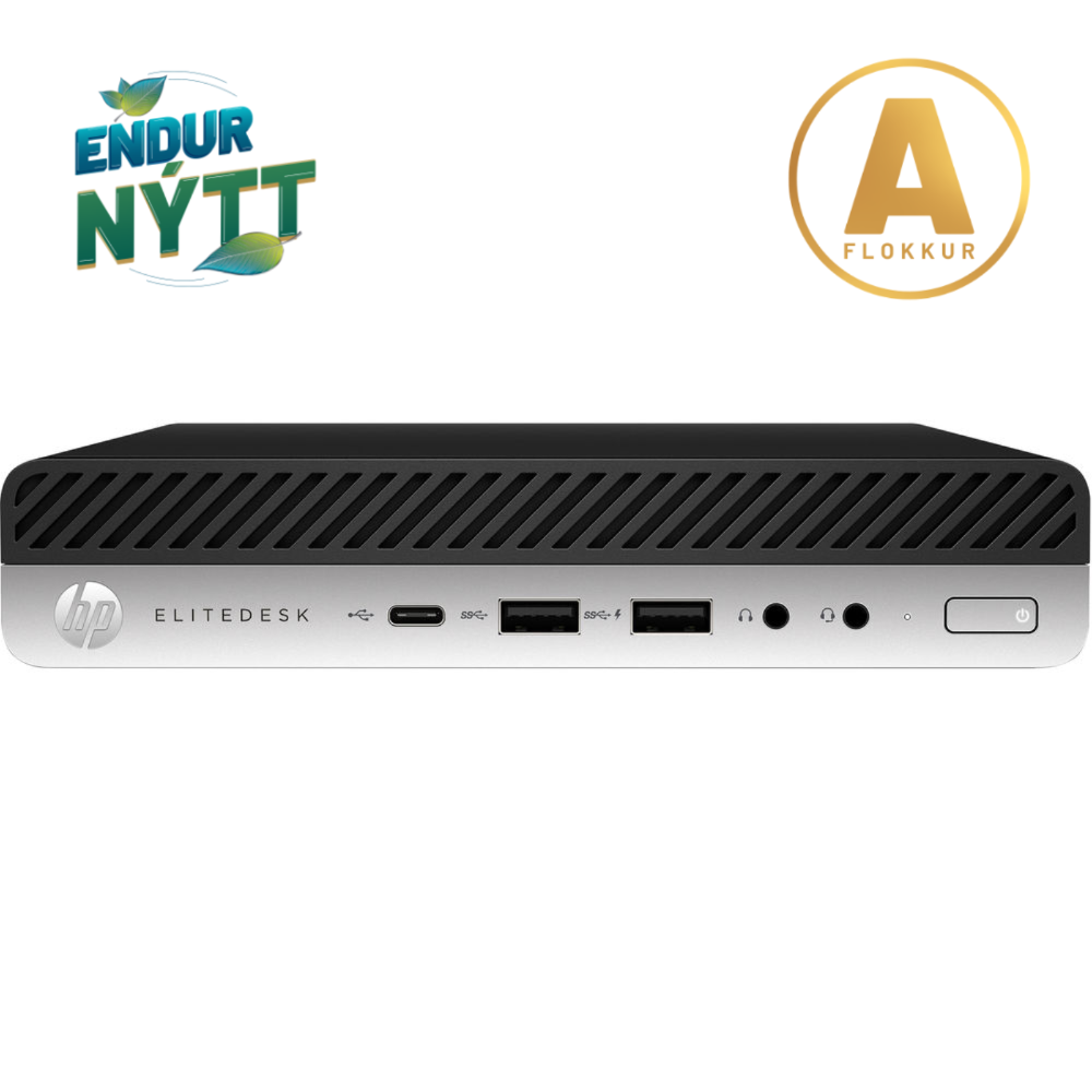 [NP/800G5/I5/16/256] HP EliteDesk 600 G4 smátölva i5-9500T 16/256GB Wifi, W11P, endurnýtt