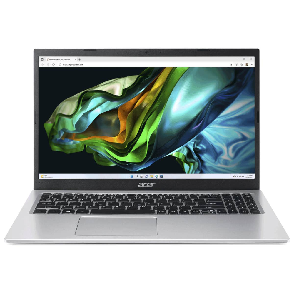 Acer Aspire 3 fartölva 15,6" FHD N4500 8/128GB W11S, silfurlituð