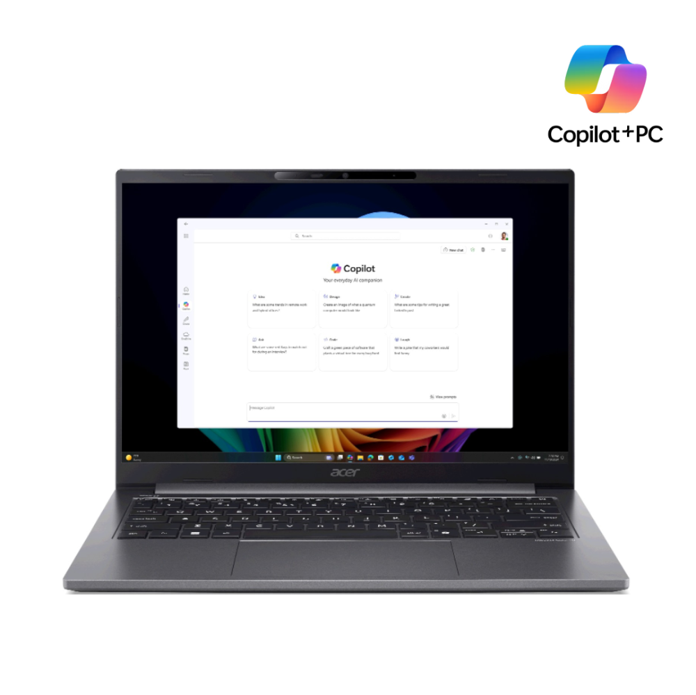 Acer TravelMate X4 14 AI+ fartölva, 14" OLED FHD+120 Ultra 7-258V AI 32GB 1TB W11P, Stál grá