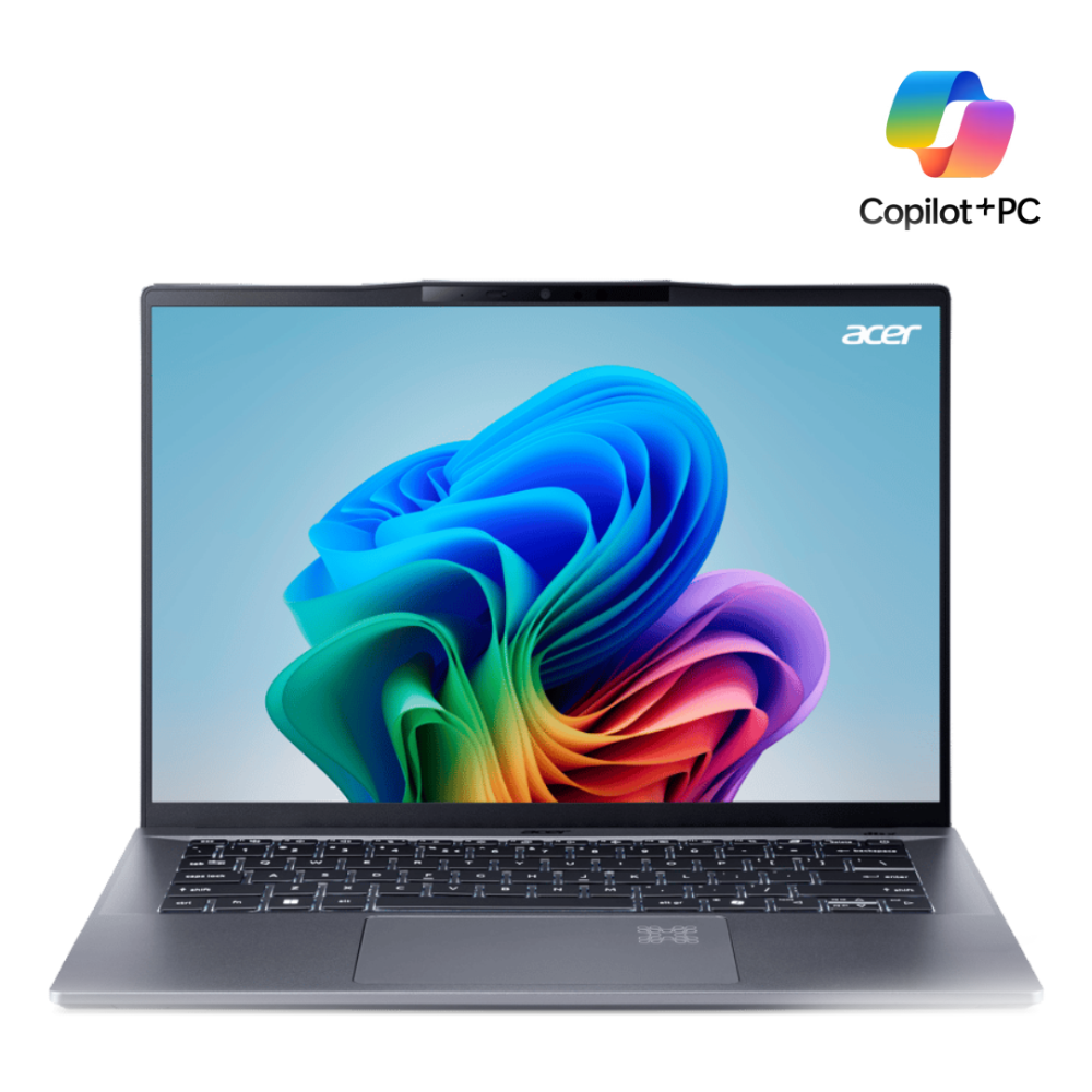 [NX.J2JED.001] Acer Swift 14 AI+ fartölva, 14" OLED FHD+ Ultra 5-226V AI 16/512GB W11, Stál grá