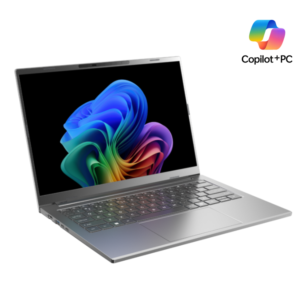 Acer Aspire 14 AI+ fartölva, 14" OLED FHD+ Ryzen AI-5-340 16GB 1TB W11, Stál grá
