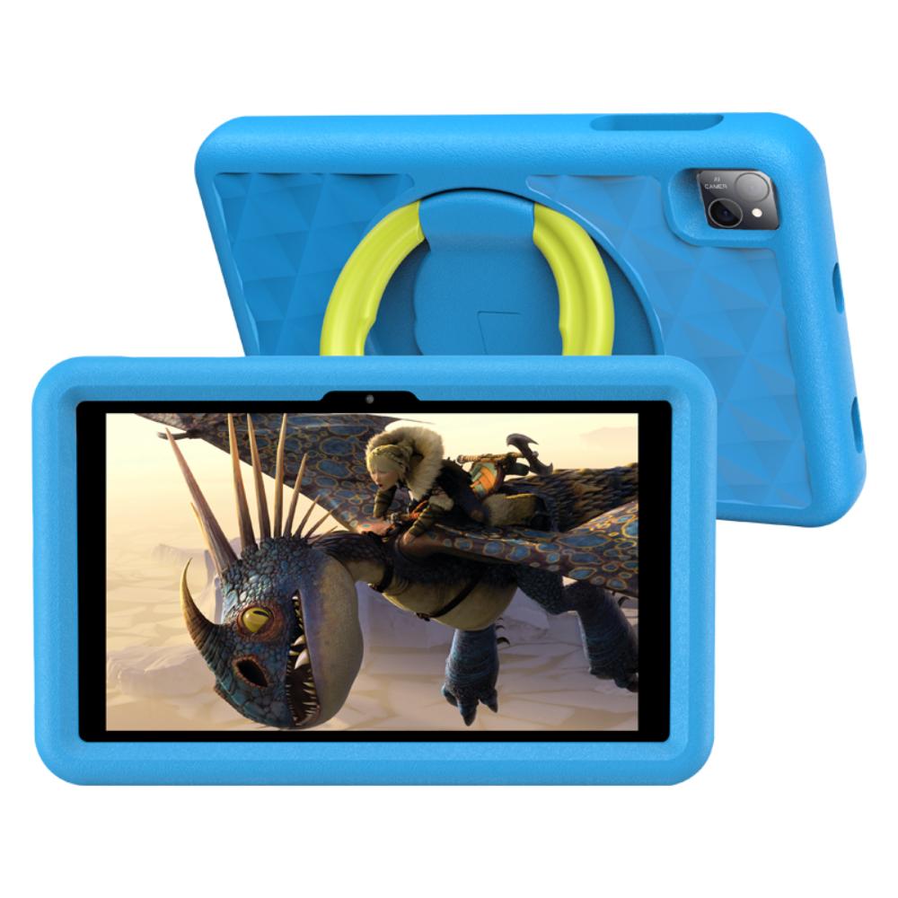 [P30K-BL] Pritom Kid Tab P30HK 10" HD+ 8-kjarna 4/128GB Android 15 spjaldtölva með bumper, Blá