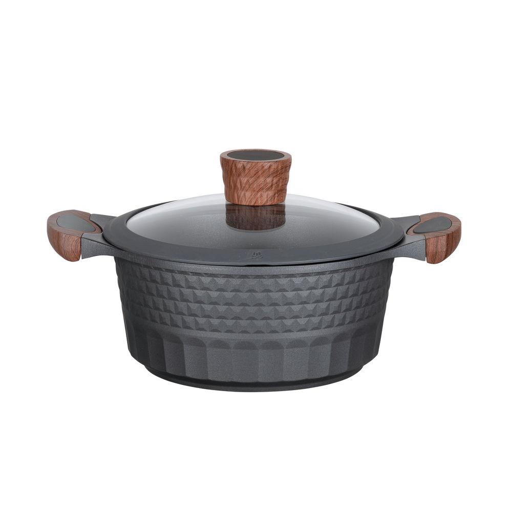 Resto Capella Casserole 2.6L pottur, 20cm, viðloðunarfrí húð, með glerloki