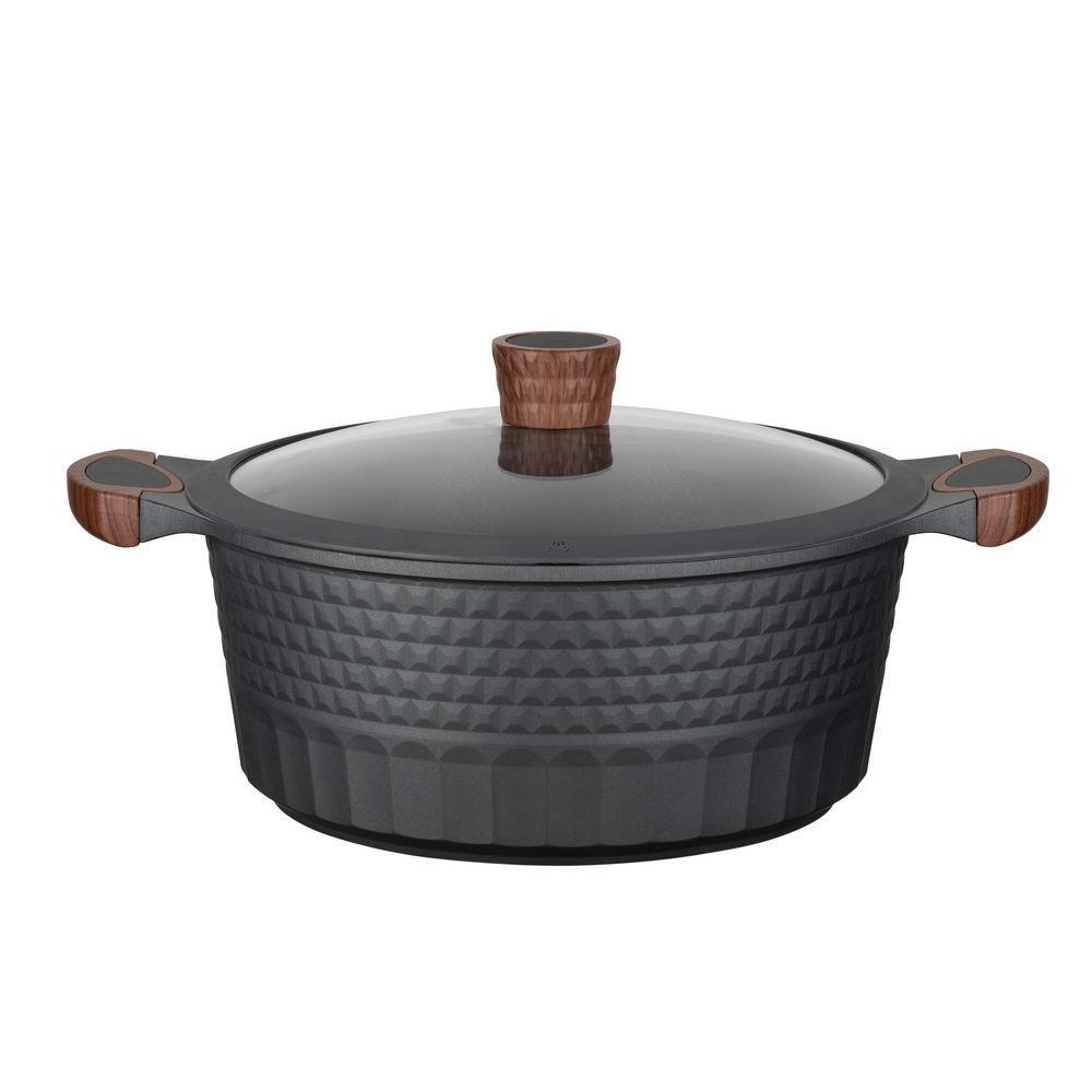 Resto Capella Casserole 6.6L pottur, 28cm, viðloðunarfrí húð, með glerloki