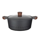 Resto Capella Casserole 6.6L pottur, 28cm, viðloðunarfrí húð, með glerloki