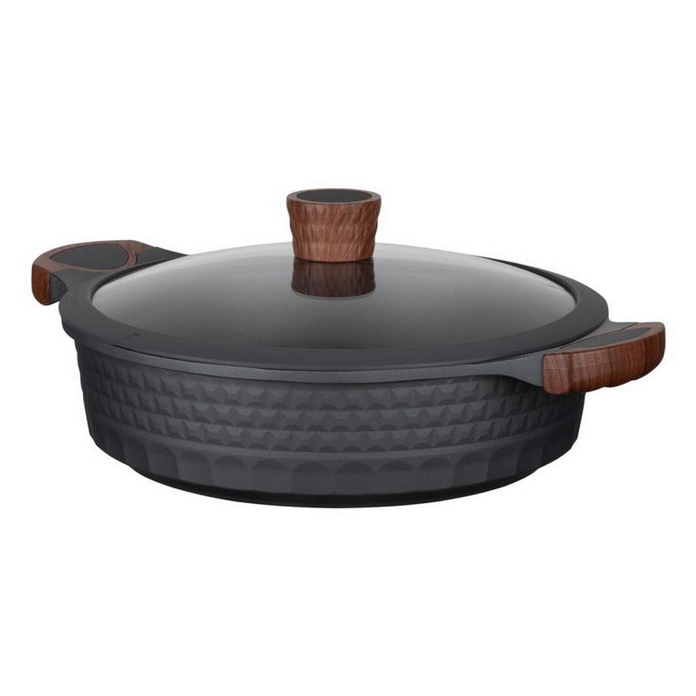 [REST-4260403579053] Resto Capella grunnur 8cm pottur, 4.6L pottur, 28cm, viðloðunarfrí húð, með glerloki