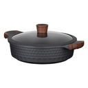 Resto Capella grunnur 8cm pottur, 4.6L pottur, 28cm, viðloðunarfrí húð, með glerloki