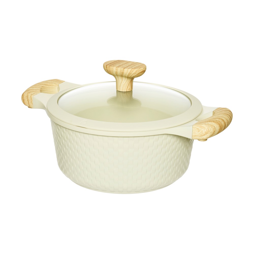 [REST-4260709013886] Resto Ran 2,4L 20cm pottur með loki, úr áli, beige