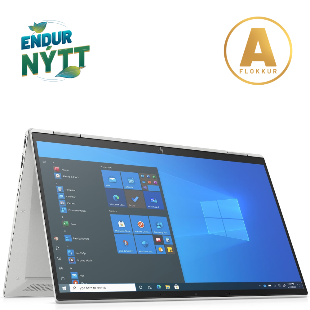[RF-000162420] HP EliteBook x360 G8 2in1 fartölva 14" FHD i5-1145G7 16/256GB, Touch, W11P, endurnýtt