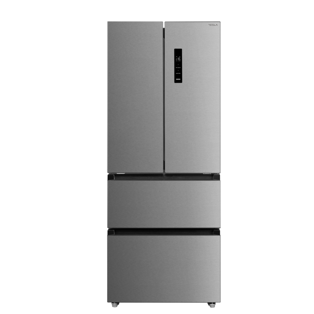 Tesla RF3900FMX tvöfaldur kæli- og frystiskápur, 178cm, 244+147L, stál