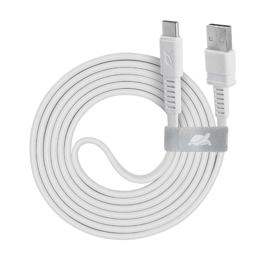 Rivacase PS6002 WT12 USB-A í USB-C 1,2m kapall, hvítur