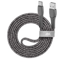 Rivacase PS6102 GR12 ofinn USB-A í USB-C 1,2m kapall, grár