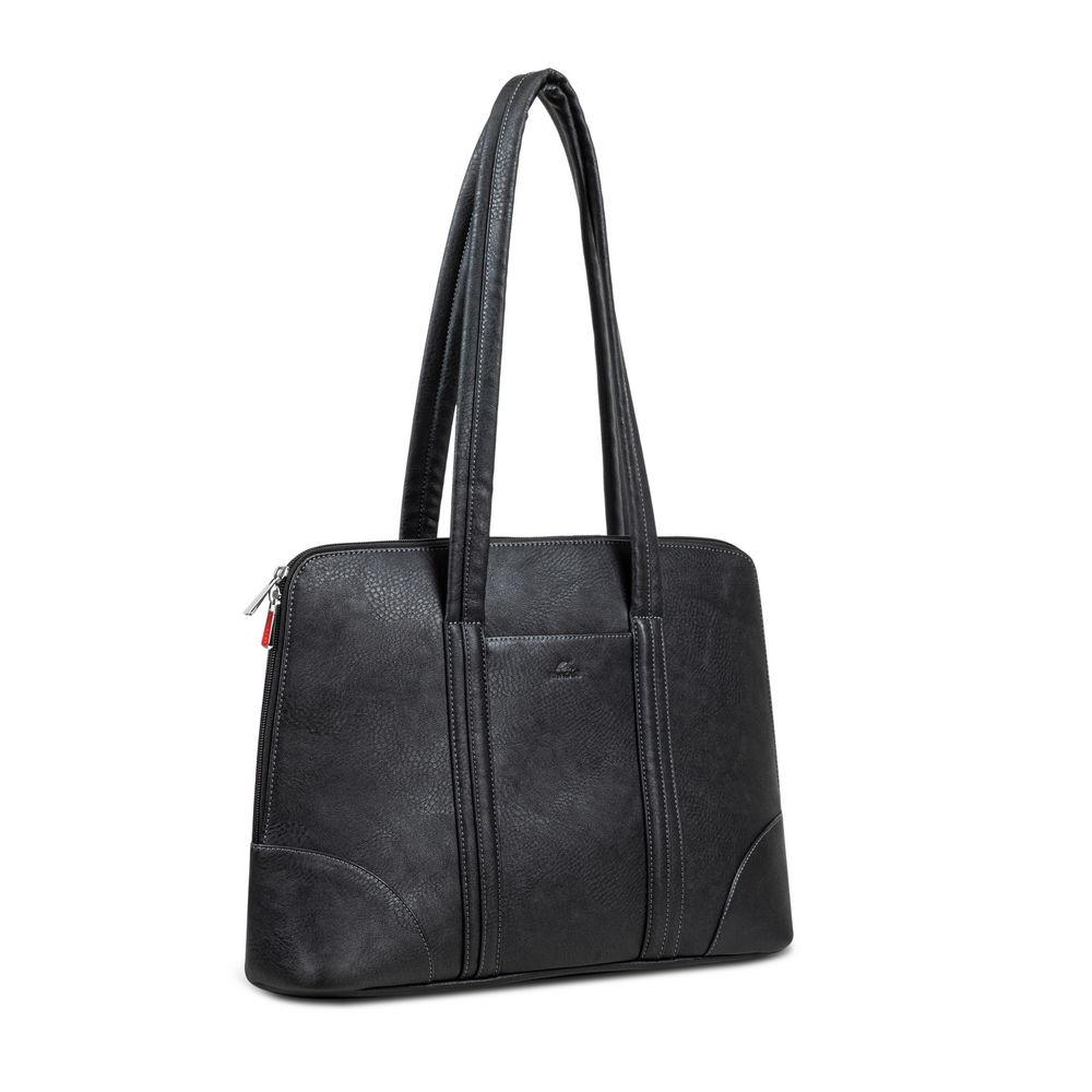 Rivacase 8992 14" fartölvuveski, svart PU leður