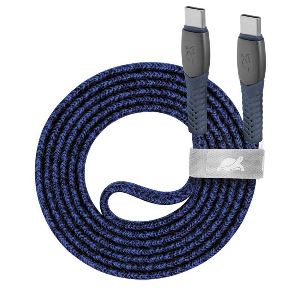 [RIV-4260403579503] Rivacase PS6105 BL12 USB-C í USB-C 1,2m kapall, blár