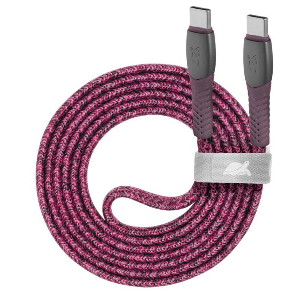 Rivacase PS6105 RD12 USB-C í USB-C 1,2m kapall, rauður