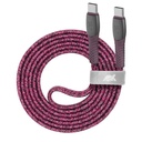 Rivacase PS6105 RD12 USB-C í USB-C 1,2m kapall, rauður