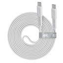 Rivacase PS6005 WT21 USB-C í USB-C 2,1m kapall, hvítur