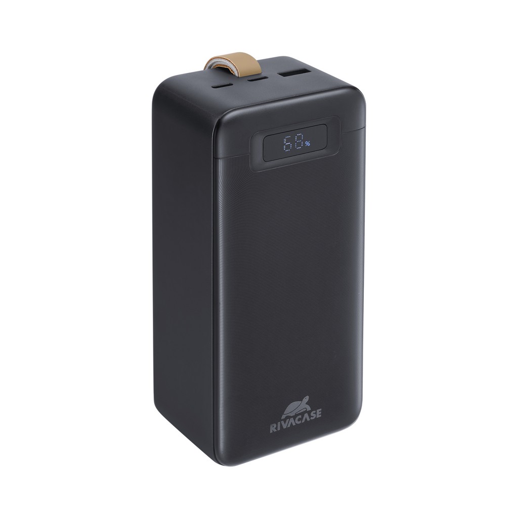[RIV-4260709014050] Rivacase VA1084 40000mAh ferðarafhlaða, PD 65W, USB-C kapall, LED, 800gr, svört