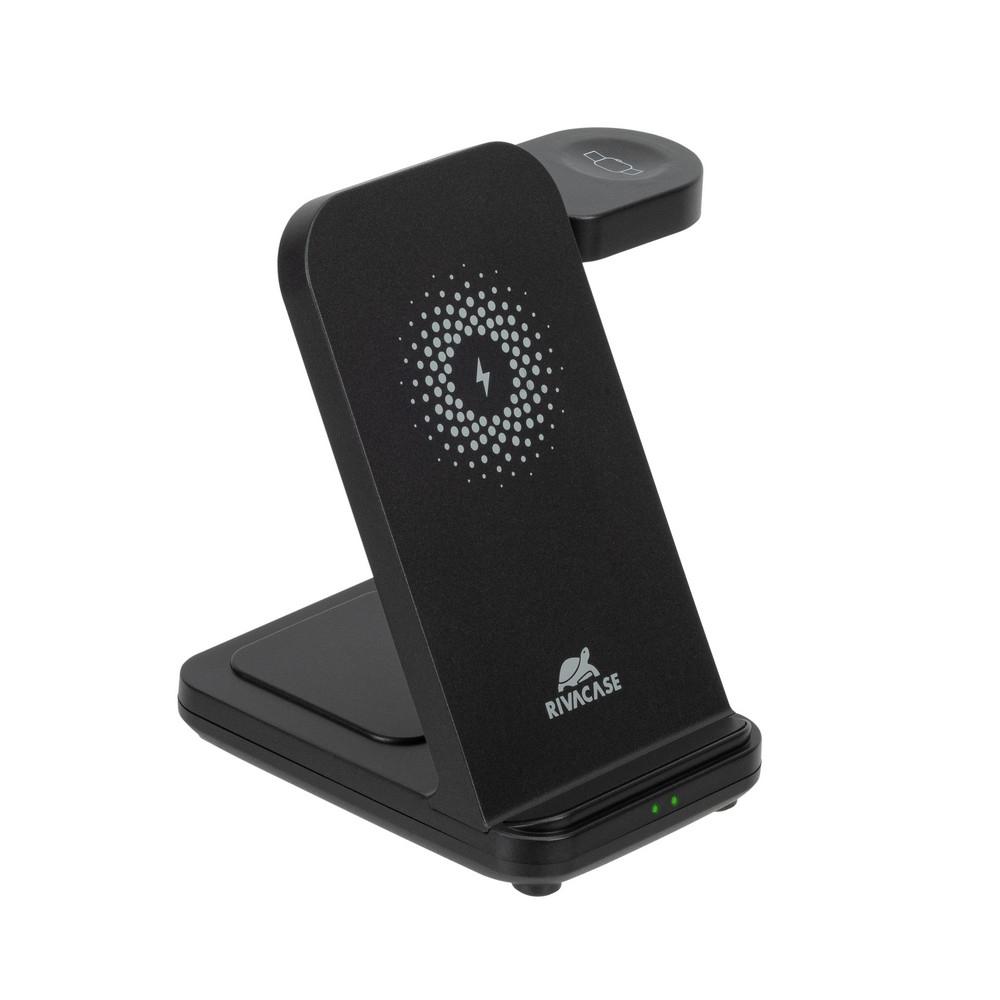 15W Rivacase VA4916 WH3 þráðlaust 3-in-1 hleðslutæki og standur