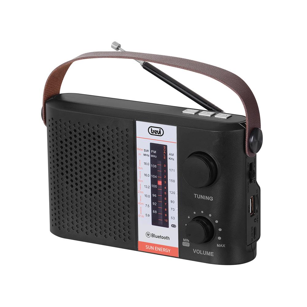 [0RA7F2500] Trevi RA 7F25 BT ferðaútvarp, Rechargeable, Sun Energy