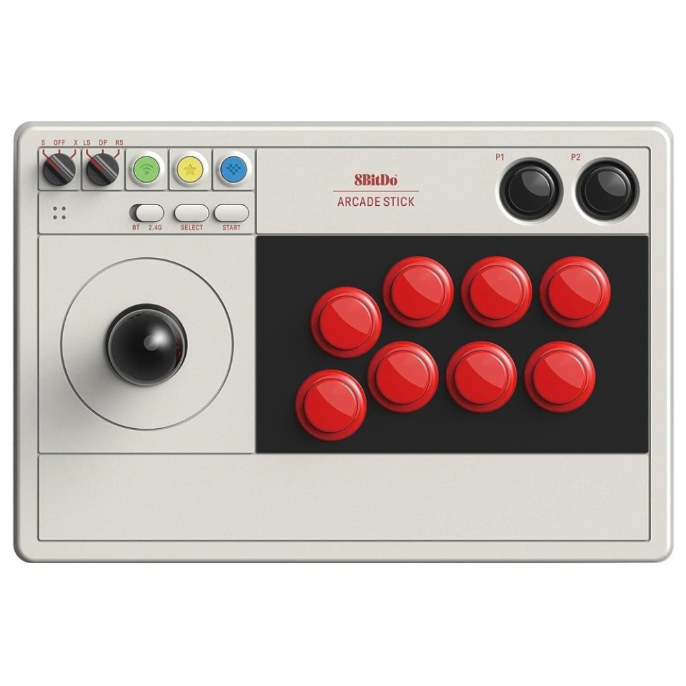 8BitDo Arcade Stick þráðlaus stýripinni fyrir PC og Nintendo Switch