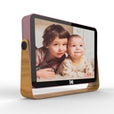 Kodak RWF-108V 10" Wi-Fi stafrænn myndarammi með rafhlöðu, rósagylltur á viðarstandi