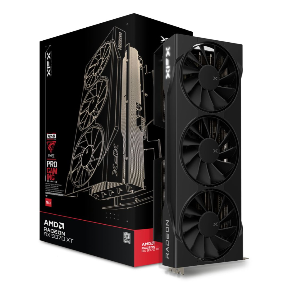 XFX Radeon RX 9070 XT 16GB Swift Gaming skjákort