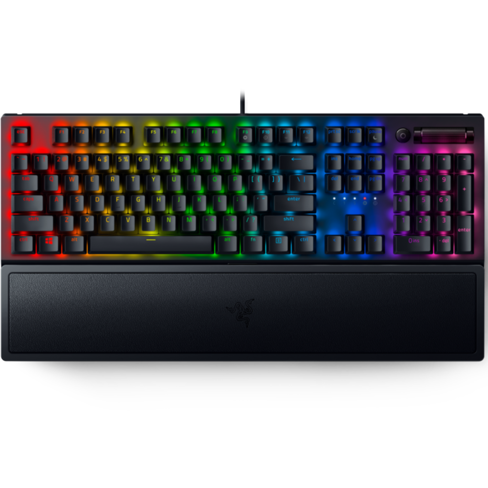 Razer BlackWidow V3 RGB leikjalyklaborð, lyklaborðsrenning, Gulir svissar, Nordic, Svart