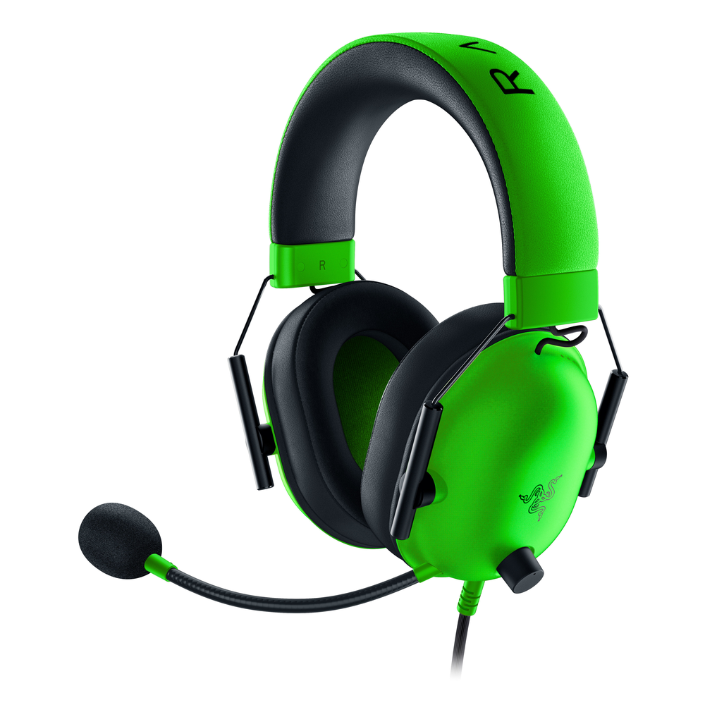 [RZ04-03240600-R3M1] Razer BlackShark V2 X 7.1 leikjaheyrnartól með hljóðnema, Græn