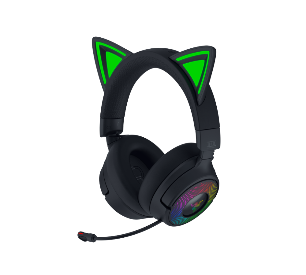 [RZ04-05170300-R3M1] Razer Kraken Kitty V3 Pro HyperSpeed þráðlaus leikjaheyrnartól með hljóðnema, svört