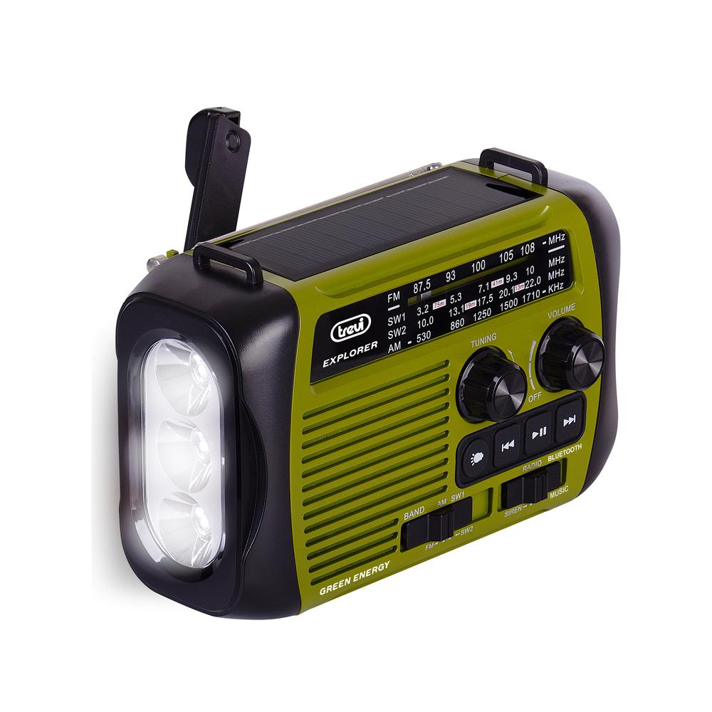 [0RA7F3003] Trevi RA 7F30 Þráðlaus Bluetooth sólorku útvarp með innbyggða sólarsellu