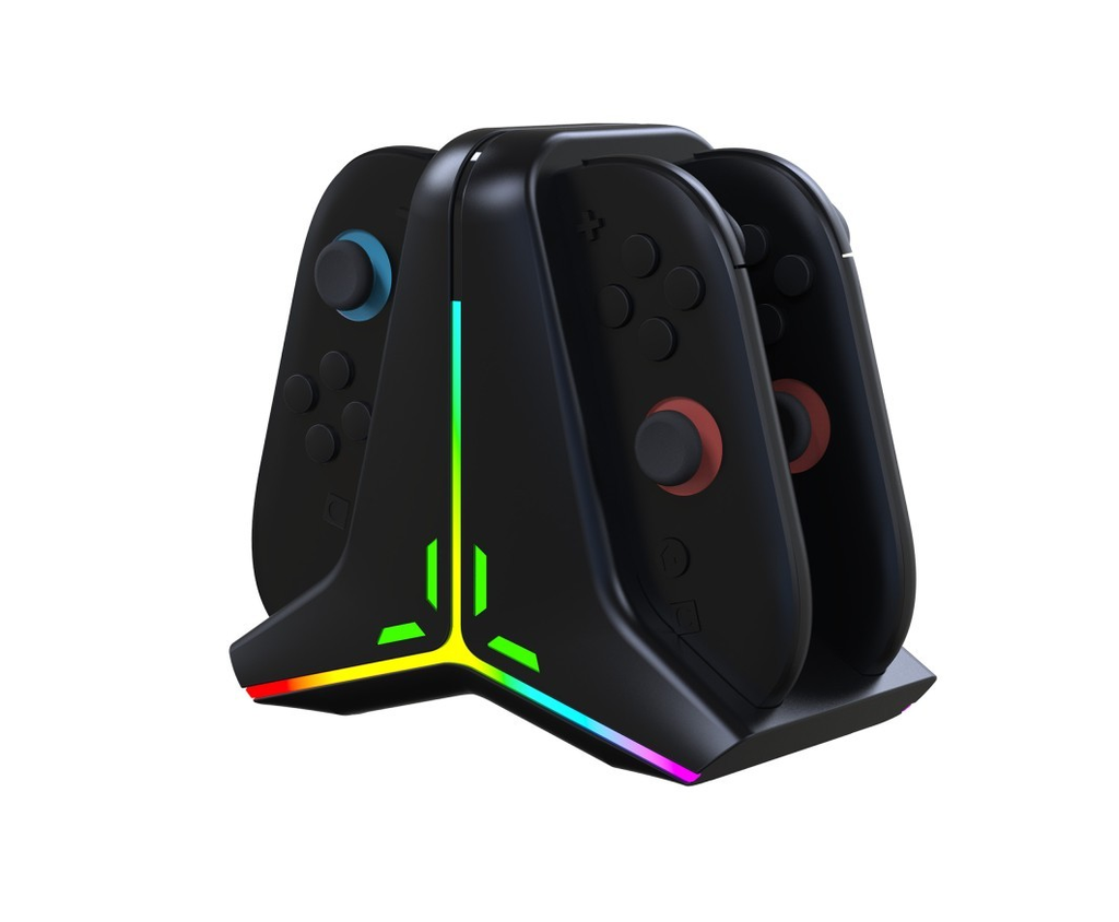 [S268SB924064] Snakebyte RGB hleðsludokka fyrir 4x Joy-Con 2 stýripinna