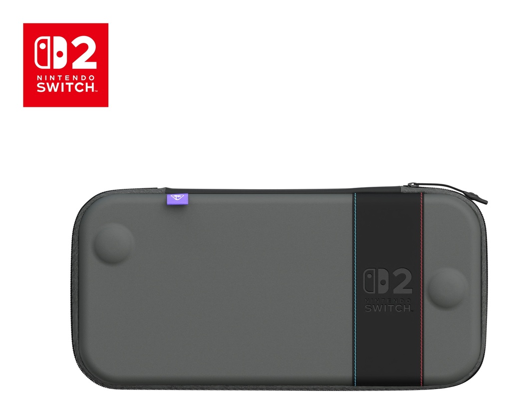 Turtle Beach PlayTreck Slim ferðataska fyrir Nintendo Switch 2, Charcoal svört