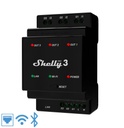 Shelly Pro 3 Relay þriggja rása WLAN LAN DIN-Rail 48A þriggja fasa