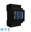 Shelly Pro 4PM Relay fjögurra rása WLAN LAN DIN-Rail 40A eins fasa með skjá