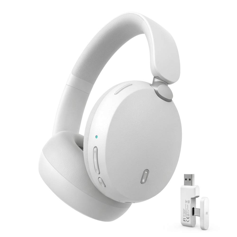 [SNC-800WH] JBUNION SNC-800 þráðlaus Hybrid ANC heyrnartól, hvít
