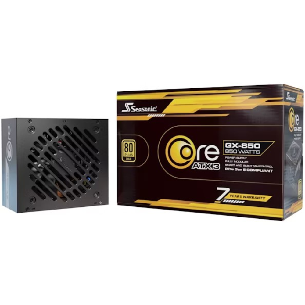 Seasonic Core Gold GX 850W ATX 3.1 aflgjafi, 7 ára ábyrgð