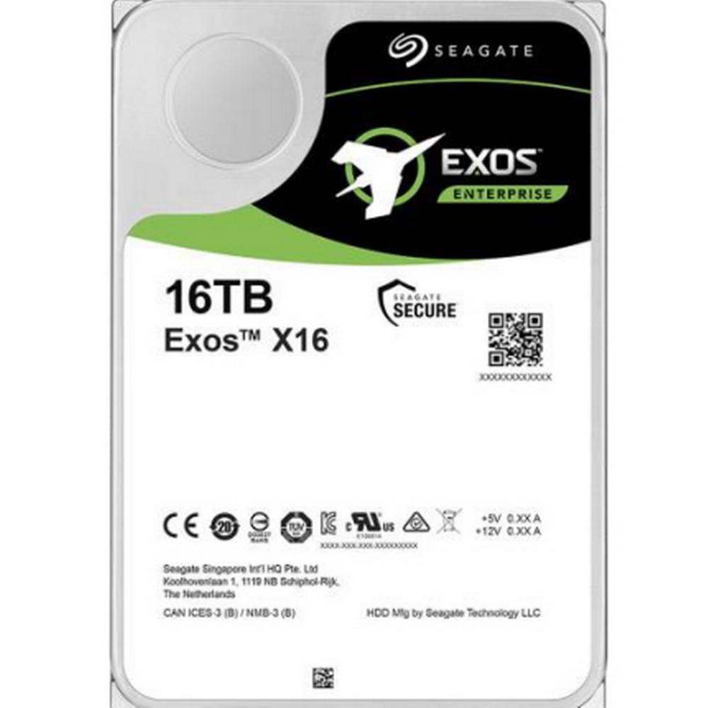 [ST16000NM001G-BV] Recertified 16TB SATA3 Seagate Exos X16 Harður Diskur, 256MB